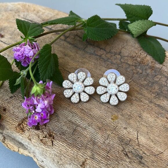 NADRI Midsommer Floral Drop Earrings | Anthropologie NADRI, CRYSTAL FLOWER EARRINGS